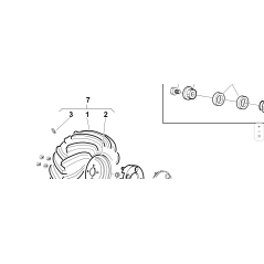WHEEL 10.00X8 L-266 ORIGINAL KUBOTA GIANNI FERRARI 95175100000
