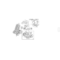 Hydraulic cylinder for PTO clutch, ORIGINAL KUBOTA GIANNI FERRARI 00.58.00.0240