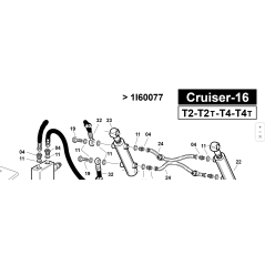 Cilindro ribaltamento DX d.e.35.20.140 ORIGINALE KUBOTA GIANNI FERRARI 00.58.00.0029