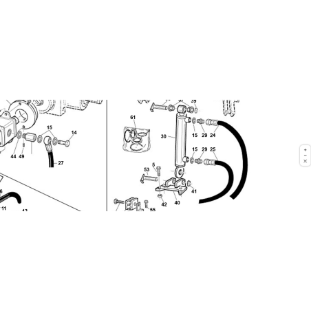 CILINDRO SOLLEVATORE CESTO IT2062 ORIGINALE KUBOTA GIANNI FERRARI 95060200000