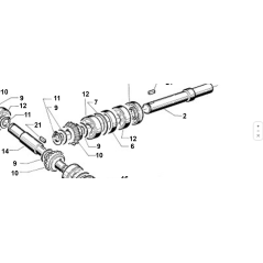 ALBERO LISCIO ORIGINALE KUBOTA GIANNI FERRARI 00777302001