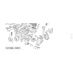 ORIGINAL KUBOTA GIANNI FERRARI 00111970104 RAEM60B MOTOR ANTIVIBRACIÓN | NewgardenParts.com