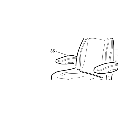 BRACCIOLO DX SEDILE COMFORT GT ORIGINALE KUBOTA GIANNI FERRARI 95599000066