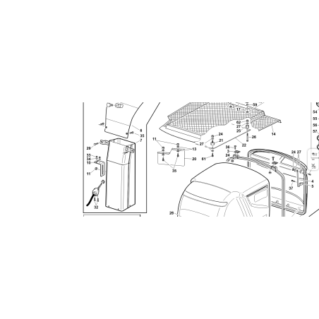 CAMINO CESTO ZNT ORIGINALE KUBOTA GIANNI FERRARI 95401150000