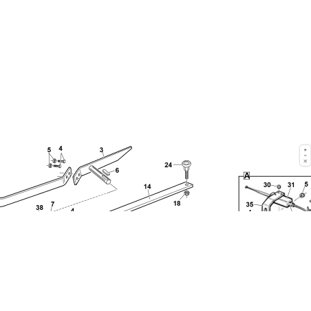 ALBERO LEVA APERTURA CESTO COMPL. ORIGINALE KUBOTA GIANNI FERRARI PZ95550170000