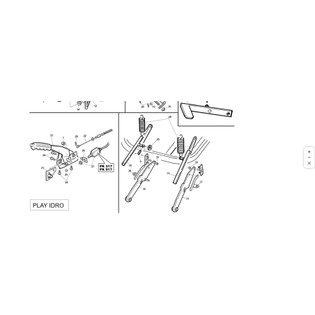 BRAS DE LEVAGE DROIT D.26 COMPL. ORIGINAL KUBOTA GIANNI FERRARI 95042470000