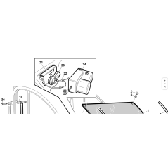 Cablaggio x tergicristalli ROPS ORIGINALE KUBOTA GIANNI FERRARI 00.40.00.2050 | NewgardenParts.com