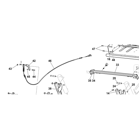 CAVO APERTURA CESTO ELEV. GTS ORIGINALE KUBOTA GIANNI FERRARI 92007000012