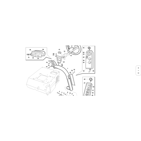Accesorio de tablero original Kubota T4 GF 01.50.00.5771