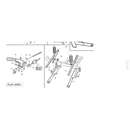 BRAS DE LEVAGE GAUCHE (Diamètre 20) ORIGINAL KUBOTA GIANNI FERRARI PZ95001350000