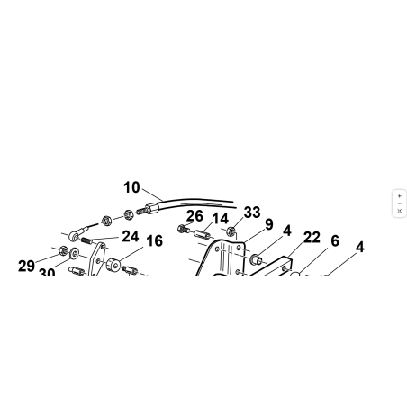 COMPLETE CABLE FOR OPENING THE BASKET ORIGINAL KUBOTA GIANNI FERRARI 94500000067