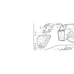 ESQUINA DE REFUERZO DE PUERTA DE CESTA ORIGINAL KUBOTA GIANNI FERRARI 91001000057 | NewgardenParts.com