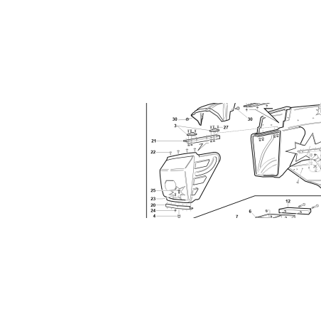 ORIGINAL KUBOTA GIANNI FERRARI 91001000057 KORB TÜR VERSTÄRKUNG ECKE