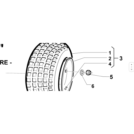WHEEL RIM 5.75x8 (4 HOLES Ø100) ORIGINAL KUBOTA GIANNI FERRARI 89001240001