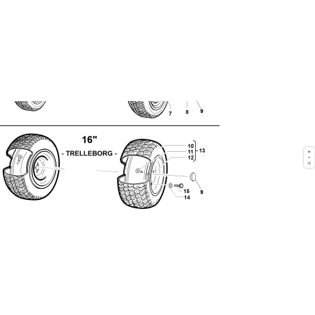 WHEEL RIM 5.75X8 (4 HOLES Ø100) ORIGINAL KUBOTA GIANNI FERRARI 87001170001