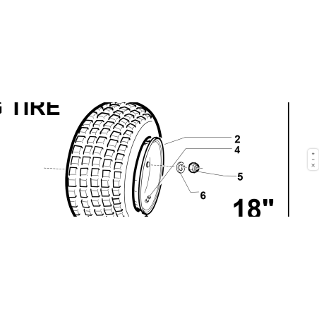 WHEEL RIM 5.75X8 (4 HOLES Ø100) ORIGINAL KUBOTA GIANNI FERRARI 92001170001