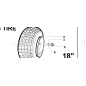 FELGE 5.75X8 (4 LÖCHER Ø100) ORIGINAL KUBOTA GIANNI FERRARI 92001170001