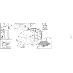 ORIGINAL KUBOTA GIANNI FERRARI 95401000006 ZNT KORB DECKEL STÜTZSTANGE