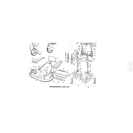 BANDELLA PIATTO RASAERBA ABS NERO250x195 ORIGINALE KUBOTA GIANNI FERRARI 95504000022
