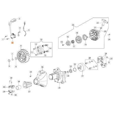 Bobina WALBRO MAU-47A decespugliatore modelli BC530S ORIGINALE EMAK 2501007AR | NewgardenParts.com