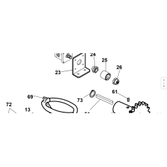 ÁNGULO DE SUJECIÓN DE BOMBA KUBOTA GIANNI FERRARI ORIGINAL 94010000023