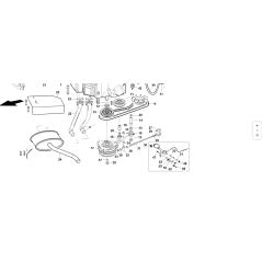 ASTA LEVA TENDICINGHIA ZNT ORIGINALE KUBOTA GIANNI FERRARI 89001000036