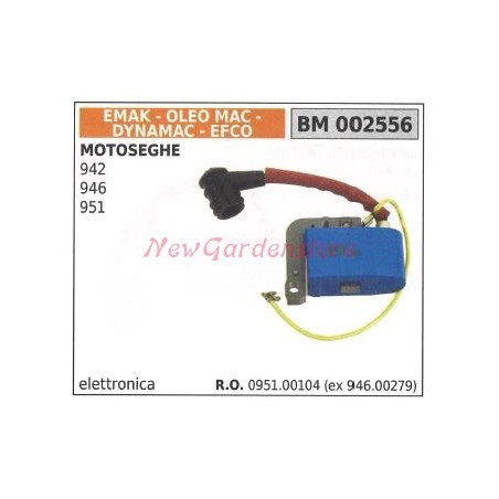 Bobine accensione EMAK per motoseghe 942 946 951 002556 | NewgardenParts.com