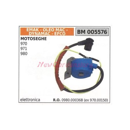 Bobine accensione EMAK per motoseghe 970 971 980 005576 | NewgardenParts.com