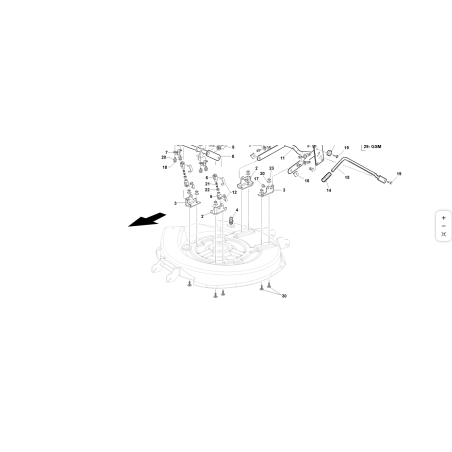 ACCESORIO PLANO IZQUIERDO ORIGINAL KUBOTA GIANNI FERRARI 89001220008