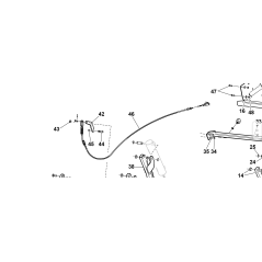 BILANCIERE APERTURA CESTO ZNT ORIGINALE KUBOTA GIANNI FERRARI 92007000009