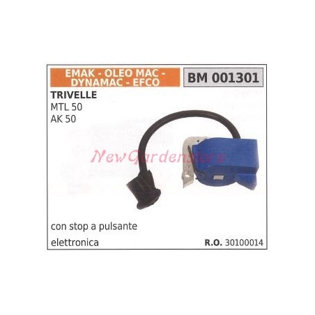 Bobine accensione EMAK per trivelle MTL 50 AK 50 001301 | NewgardenParts.com