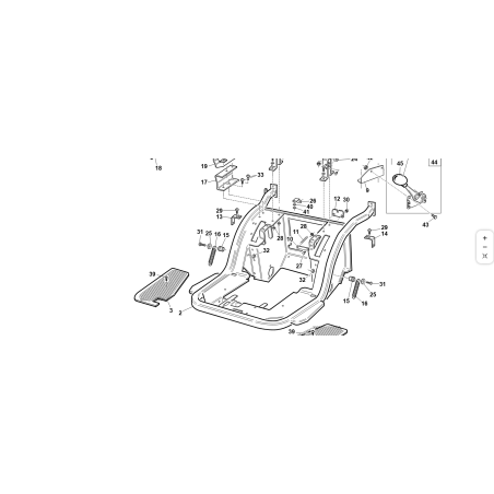 ANGOLARE FISSAGGIO CARENA DX COMP. ORIGINALE KUBOTA GIANNI FERRARI 94500290000