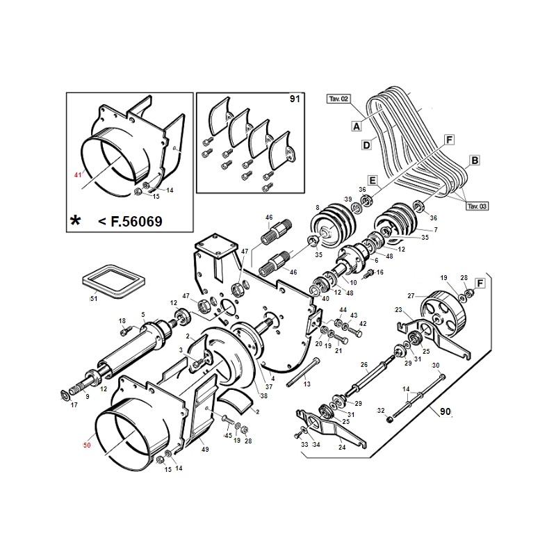 Bocca turbina 240 TURBOGRASS ORIGINALE GIANNI FERRARI 01.50.00.2104