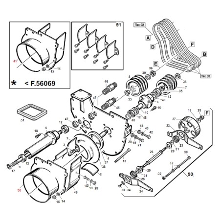 Bocca turbina 240 TURBOGRASS ORIGINALE GIANNI FERRARI 01.50.00.2104 | NewgardenParts.com