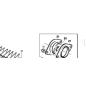 CUSCINETTO CLB 6206 2RS 32X62X16 ORIGINALE KUBOTA GIANNI FERRARI 00777100003