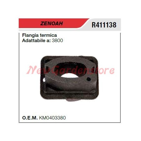 Flangia termica ZENOAH motosega 3800 R411138 | NewgardenParts.com