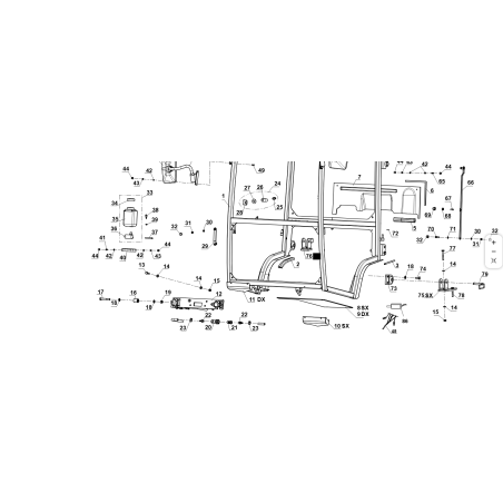AUTOMUTTER UNI 7473 M10x1,25 6S ORIGINAL KUBOTA GIANNI FERRARI 00111250023