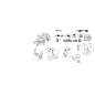 DECAL. PERICOLO CESTO E PIATTO SOLLEVATO ORIGINALE KUBOTA GIANNI FERRARI 00555200228