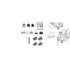 AUFKLEBER FÜR FESTSTELLBREMSE, PVC, GETRIEBE, ORIGINAL, KUBOTA GIANNI FERRARI 00555200241