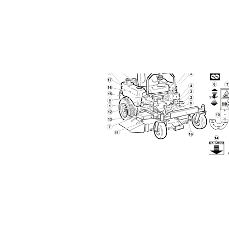 ORIGINAL KUBOTA GIANNI FERRARI 00555200222 SRZ ADVANCE AUFKLEBER