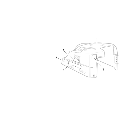 AUTOCOLLANT BIEFFEBI POUR HONDA ORIGINAL KUBOTA GIANNI FERRARI 00555200097