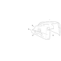 BIEFFEBI-AUFKLEBER FÜR HONDA ORIGINAL KUBOTA GIANNI FERRARI 00555200097