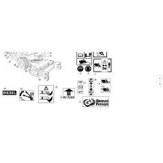 DECALCOMANIA LEVE DISTRIB.TG200 ORIGINALE KUBOTA GIANNI FERRARI 00555200125 | NewgardenParts.com