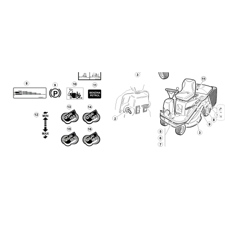 AUTOCOLLANT RÉSINE GSM 160 ORIGINAL KUBOTA GIANNI FERRARI 00555200260