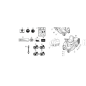 DECALCOMANIA RIBALTAMENTO CESTO PVC TRAS ORIGINALE KUBOTA GIANNI FERRARI 00555200238
