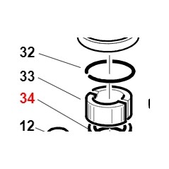 Boccola 44x40x40 mm ORIGINALE GIANNI FERRARI 01.40.00.2352 | NewgardenParts.com