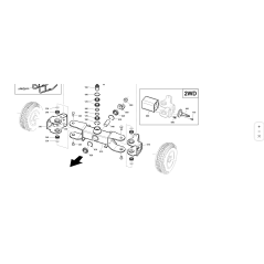 KUBOTA GIANNI FERRARI 92002100008 ENTRETOISE DE ROULEMENT D'ESSIEU ARRIÈRE ZNT ORIGINAL