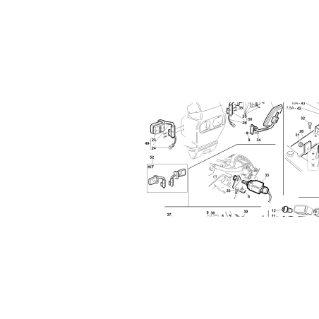 ORIGINAL KUBOTA GIANNI FERRARI 00777802300 RH FRONTSCHEINWERFER