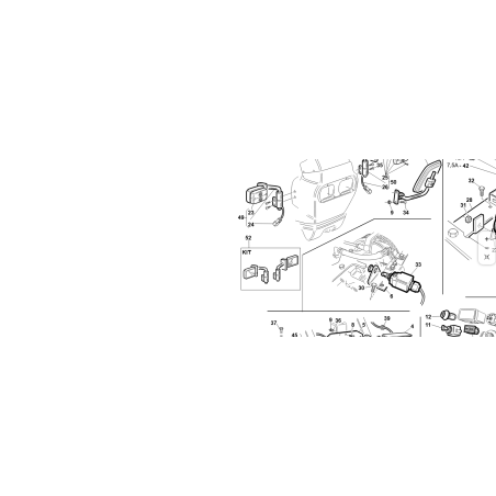 ORIGINAL KUBOTA GIANNI FERRARI VORMONTIERT RECHTS FRONTSCHEINWERFER 95162201000