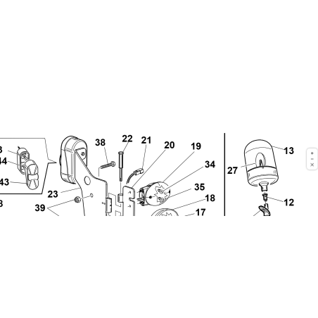 FEU AVANT GAUCHE AVEC CLIGNOTANTS ET POSITION ORIGINAL KUBOTA GIANNI FERRARI 95599000071